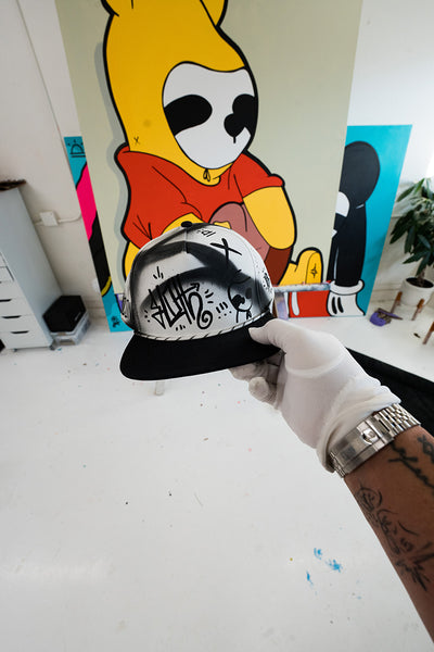 Custom Painted SLOTH Branded Bills Hat 02
