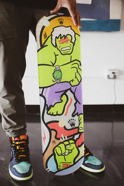 Hulk Acrylic Glass Skateboard Deck